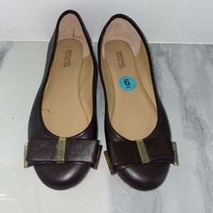 Brown Michael Kors ballerina flats